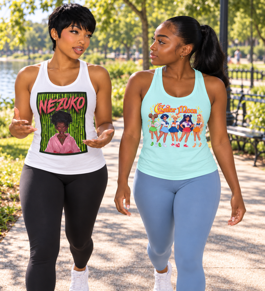 Get Anime'D Women's Fitted Racerback Tank Top
