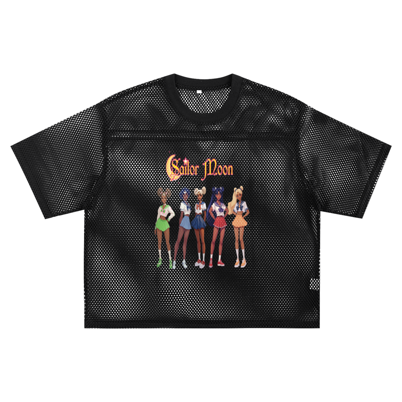 See-through Boxy Net T-shirt