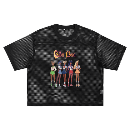 See-through Boxy Net T-shirt