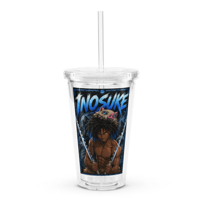 Clear plastic tumbler