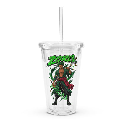 Clear plastic tumbler
