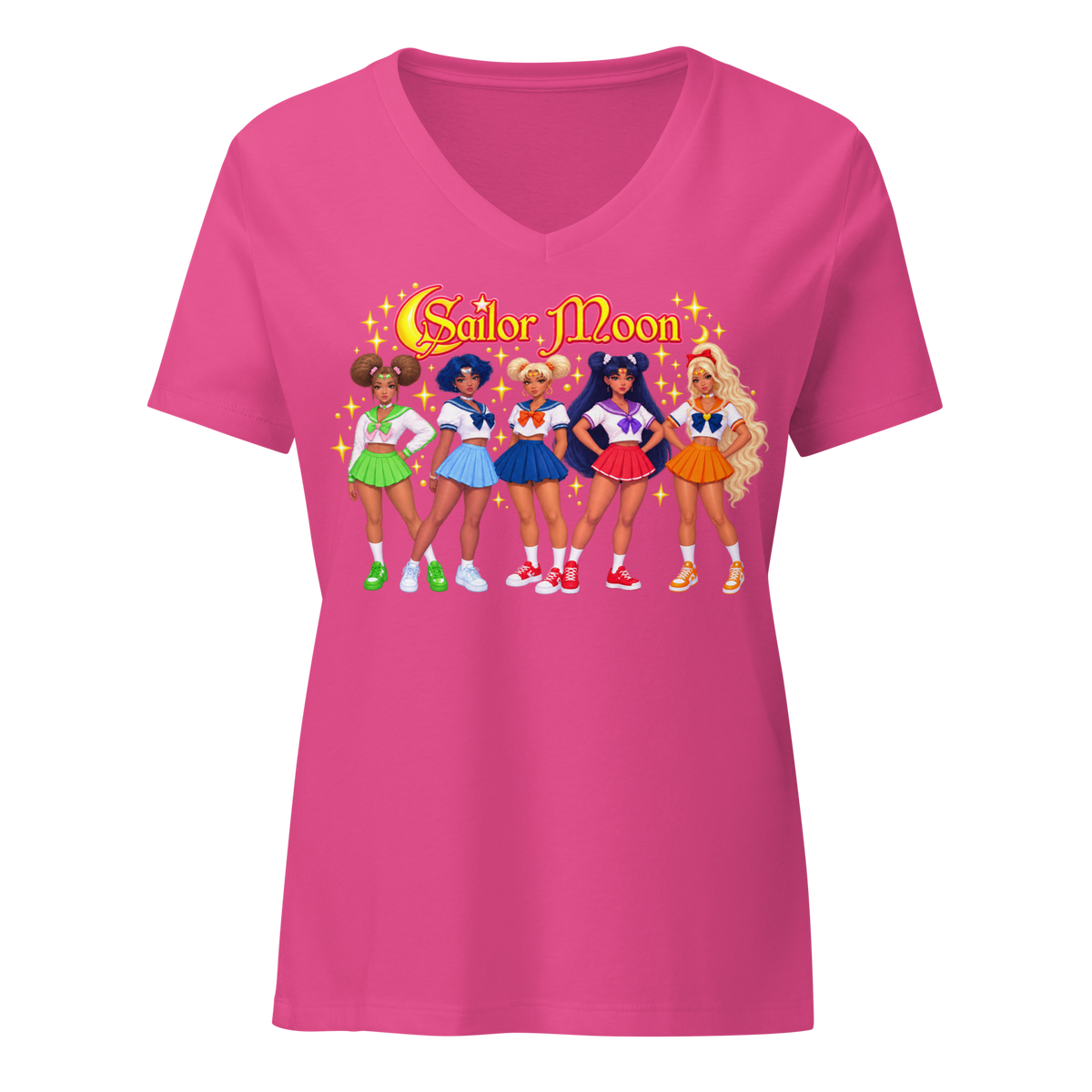 Get Anime’D Women's Anime V-Neck T-shirt