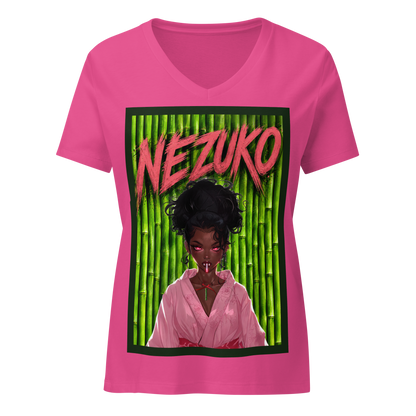 Get Anime’D Women's Anime V-Neck T-shirt