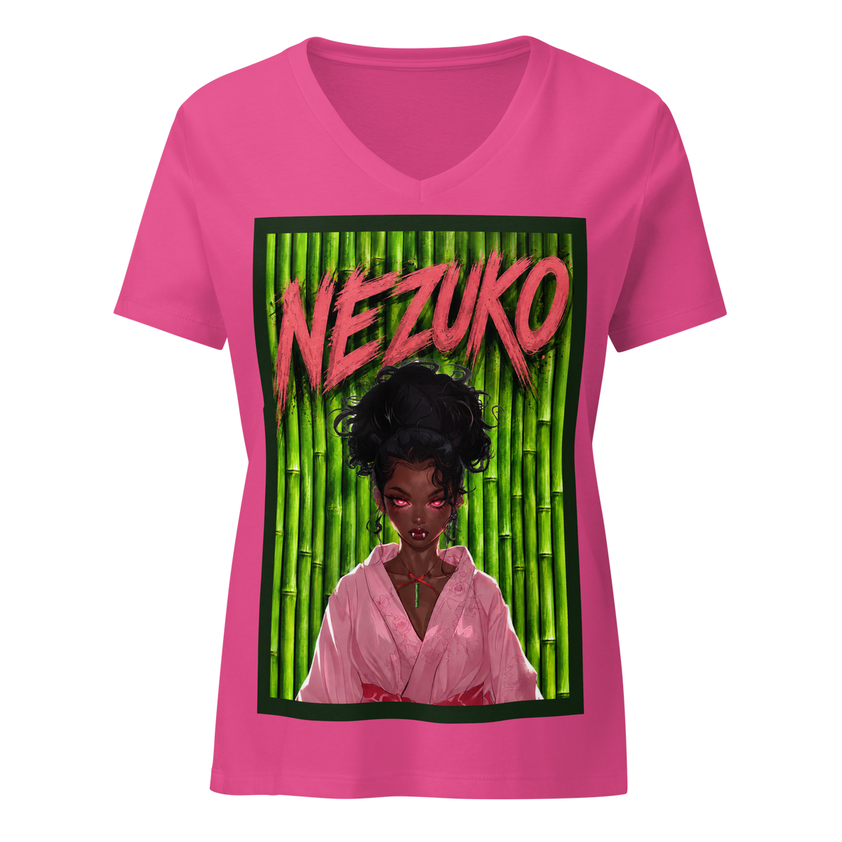 Get Anime’D Women's Anime V-Neck T-shirt
