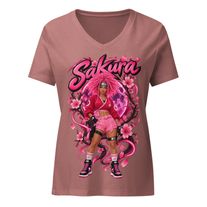 Get Anime’D Women's Anime V-Neck T-shirt