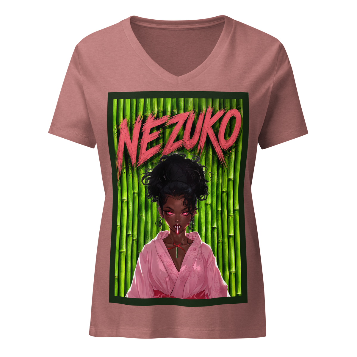 Get Anime’D Women's Anime V-Neck T-shirt