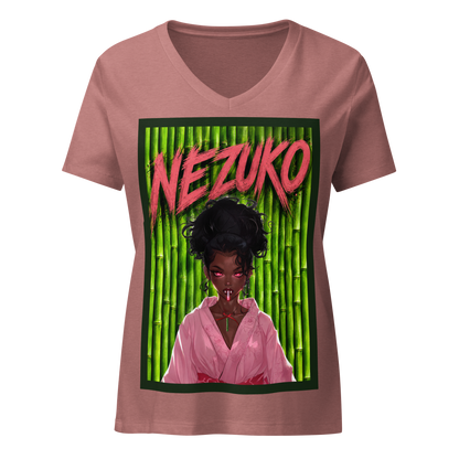 Get Anime’D Women's Anime V-Neck T-shirt
