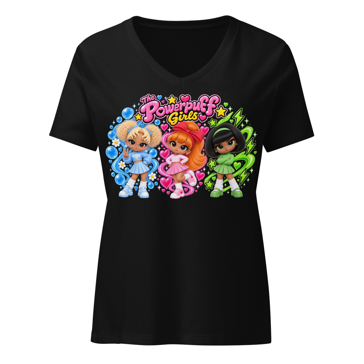 Get Anime’D Women's Anime V-Neck T-shirt