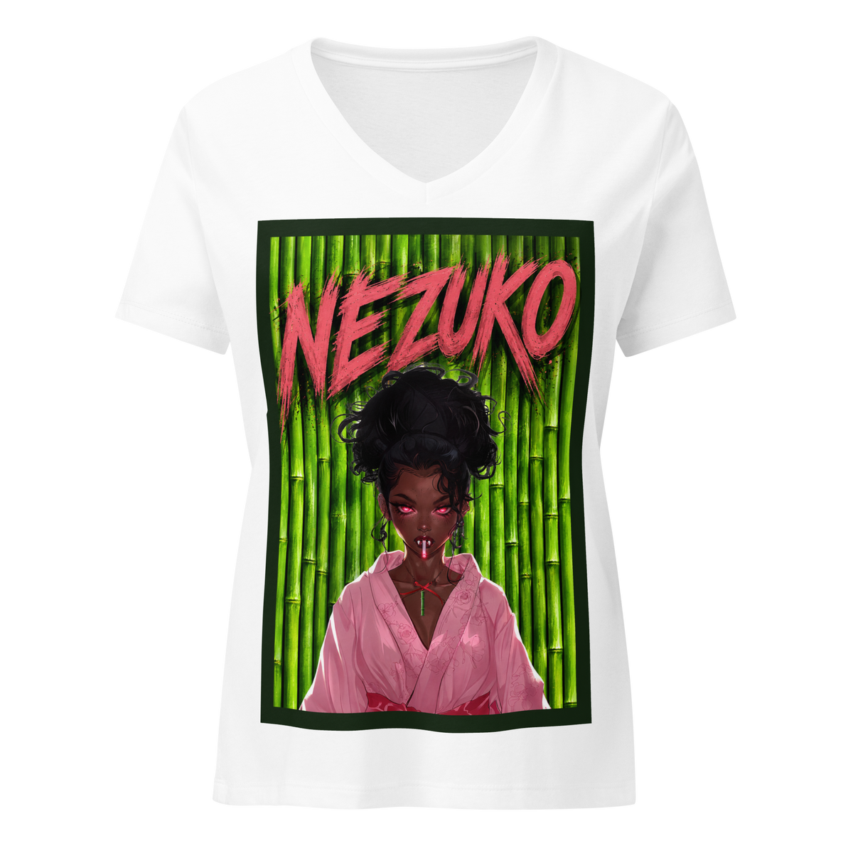 Get Anime’D Women's Anime V-Neck T-shirt