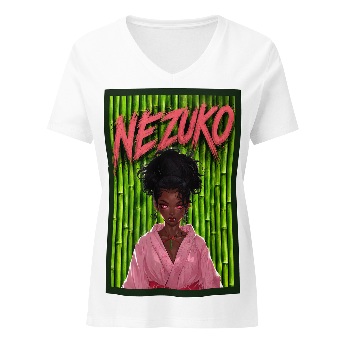 Get Anime’D Women's Anime V-Neck T-shirt