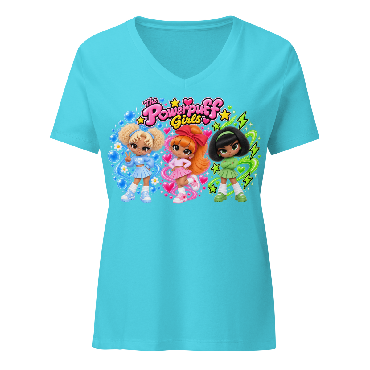 Get Anime’D Women's Anime V-Neck T-shirt
